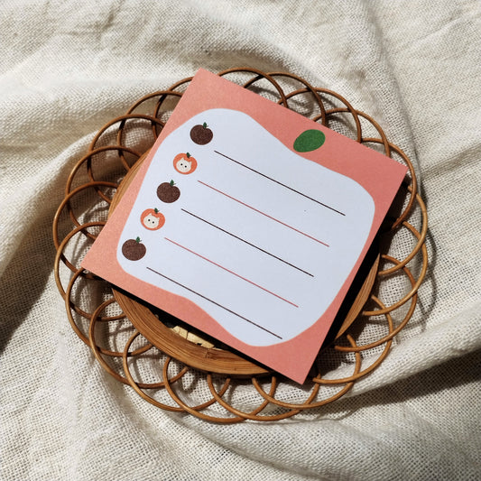 Fruit Meow Memo Pad - Apple