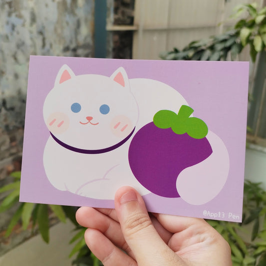 Postcard - Mangosteen Meow
