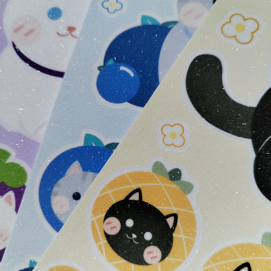 Sticker Sheet - Blueberry Meow