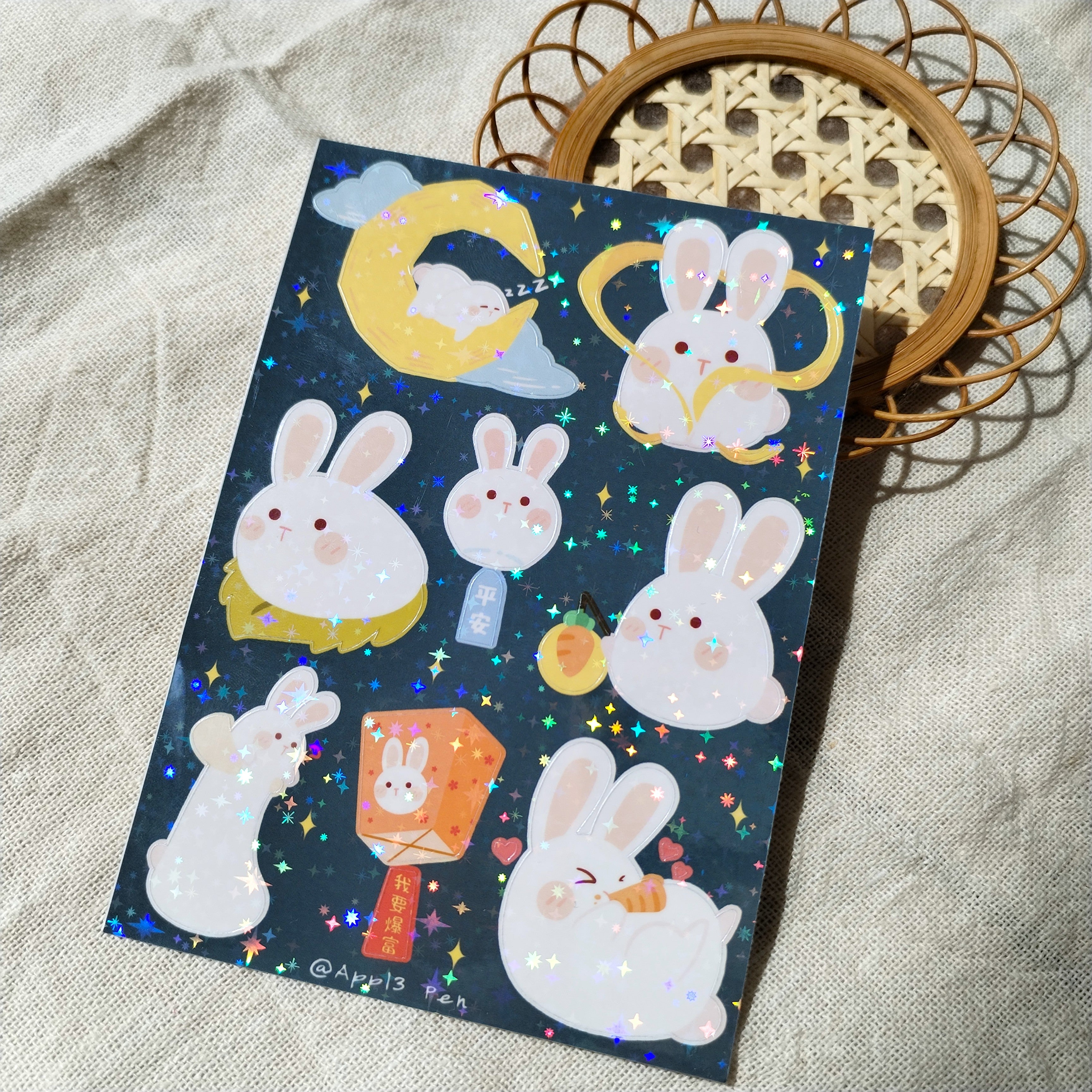 Robby Rabbit Label Sticker For Notebook Sticker Sheet - Rabbit – chub.my