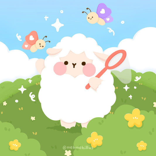 mehmeh | Square Art Print - Butterfly