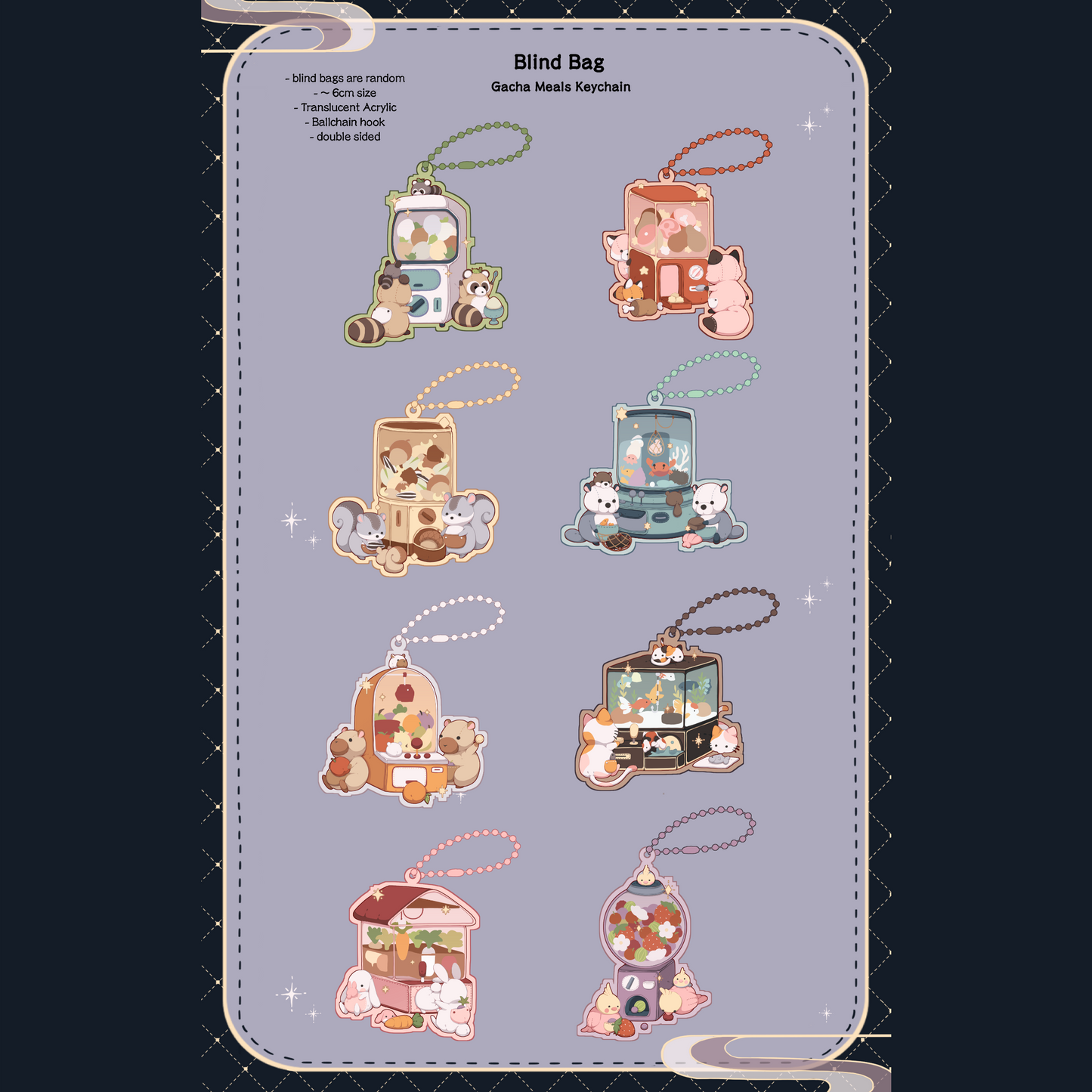 Blind Bag - Gacha Meals Keychain