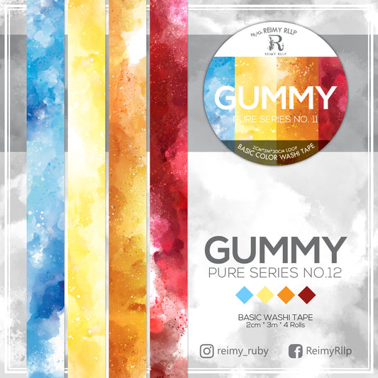 reimy RLLP - Basic Design Washi Tape - Gummy (Box)