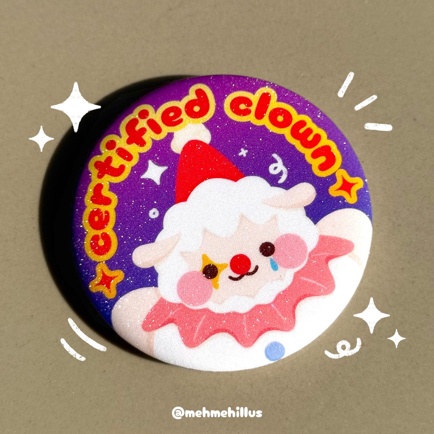mehmeh | Button Badge - Certified Clown