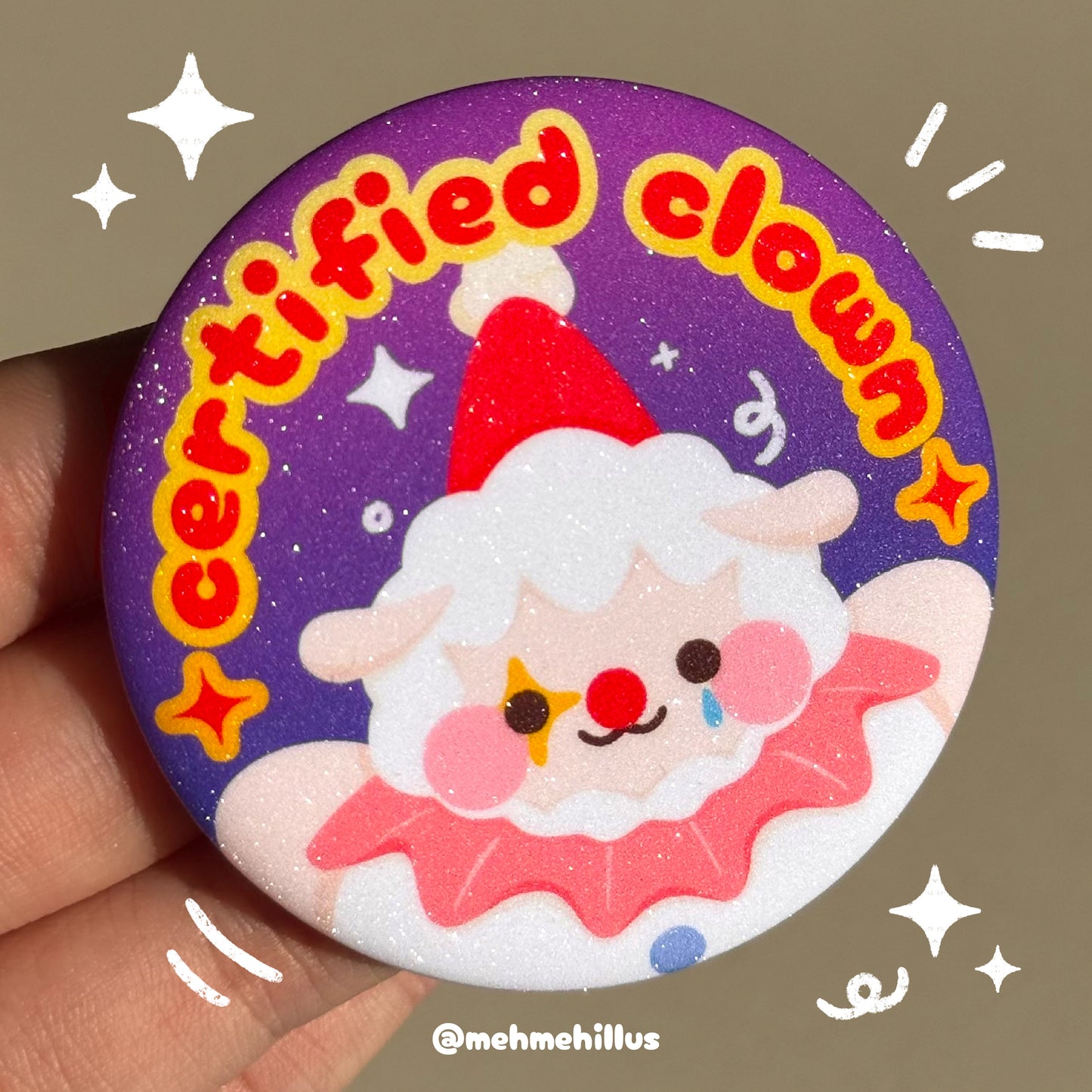 mehmeh | Button Badge - Certified Clown