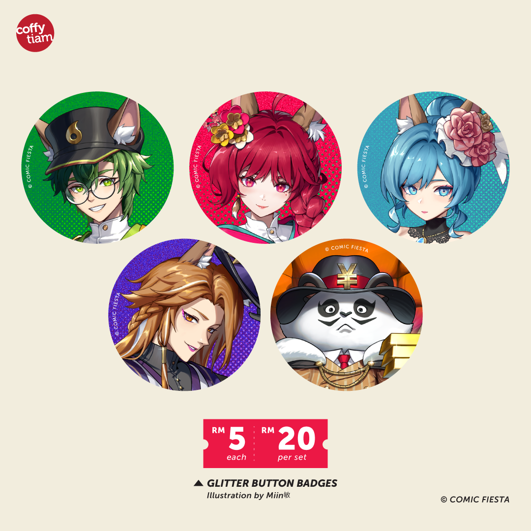 Comic Fiesta 2024 - Button Badge [5 Designs]