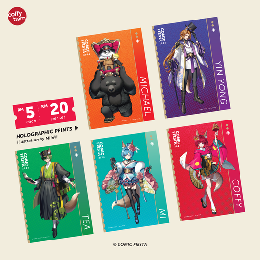 Comic Fiesta 2024 - Holographic Prints [5 Designs]