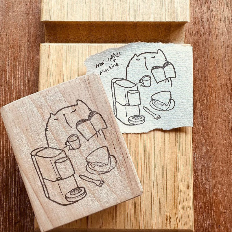 Catdoo rubber stamp - New coffee machine (CD3692036)