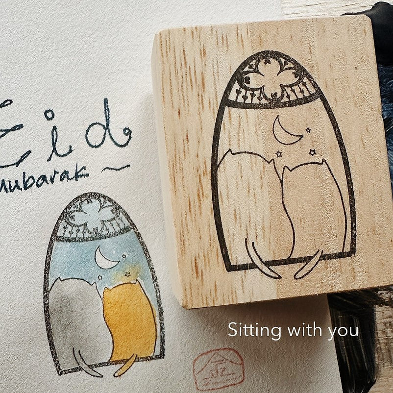 Catdoo rubber stamp - Waiting by the Window with You (CD3692057) – chub.my