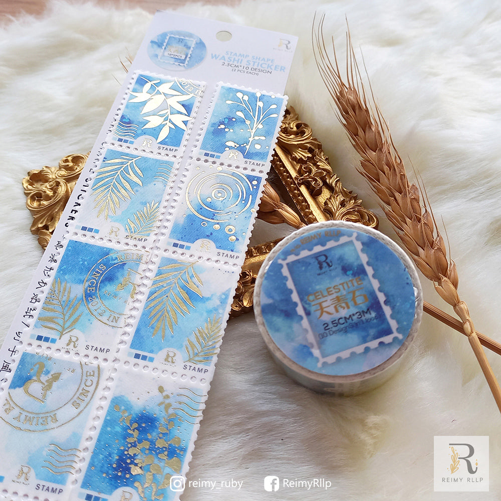 reimy RLLP - Stamp Washi - Celestite