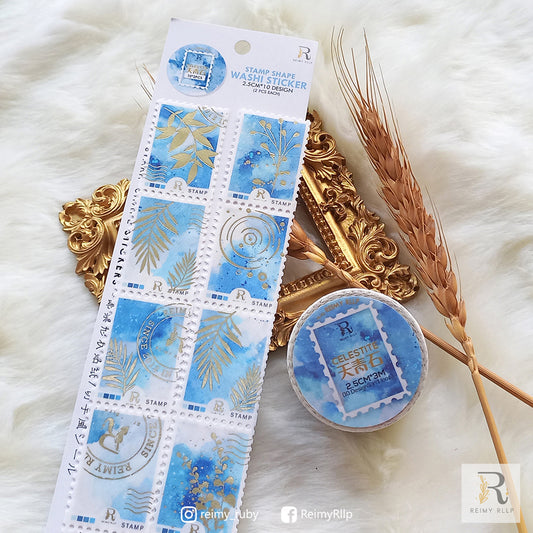 reimy RLLP - Stamp Washi - Celestite