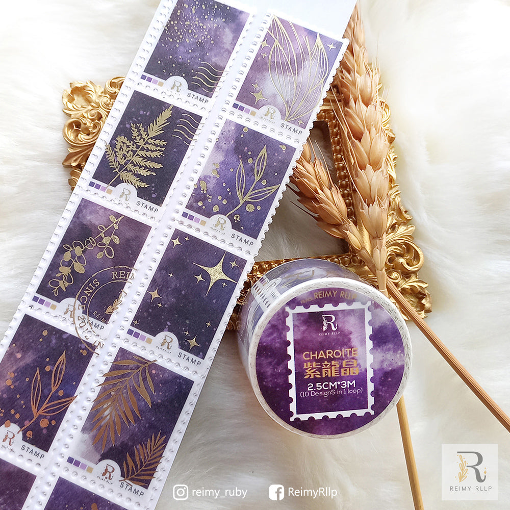 reimy RLLP - Stamp Washi - Charoite