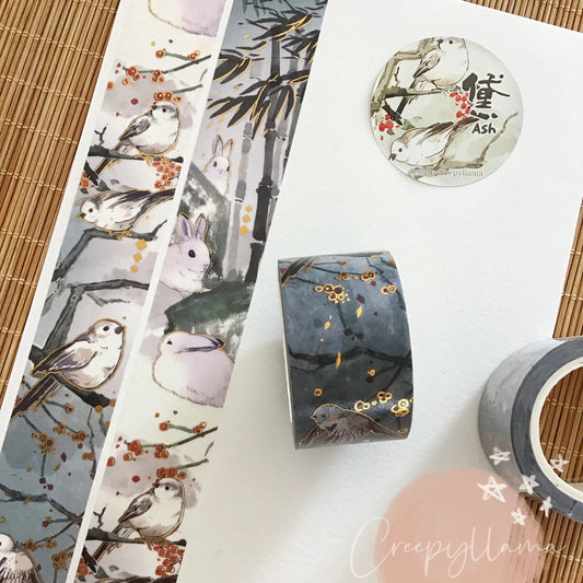 creepyllama 25mm tape - Ash