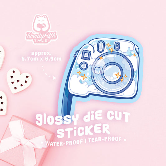 Glossy Die Cut Sticker | Whimsical Mini Camera 2