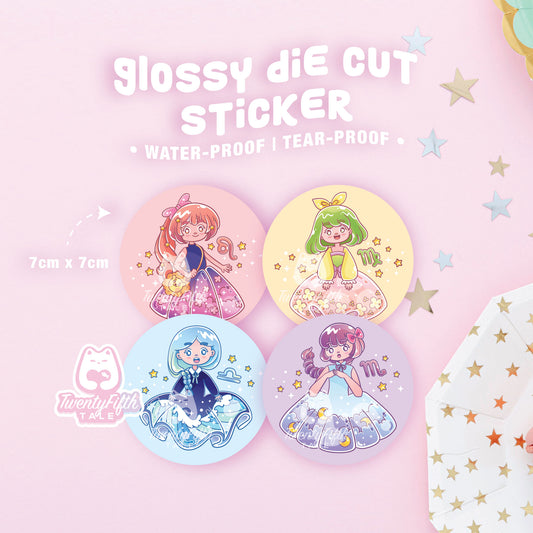 Glossy Die Cut Sticker | Horoscope Virgo