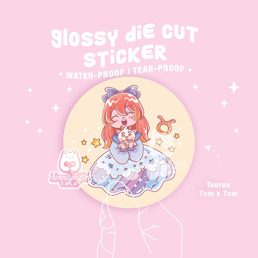 Glossy Die Cut Sticker | Horoscope Taurus