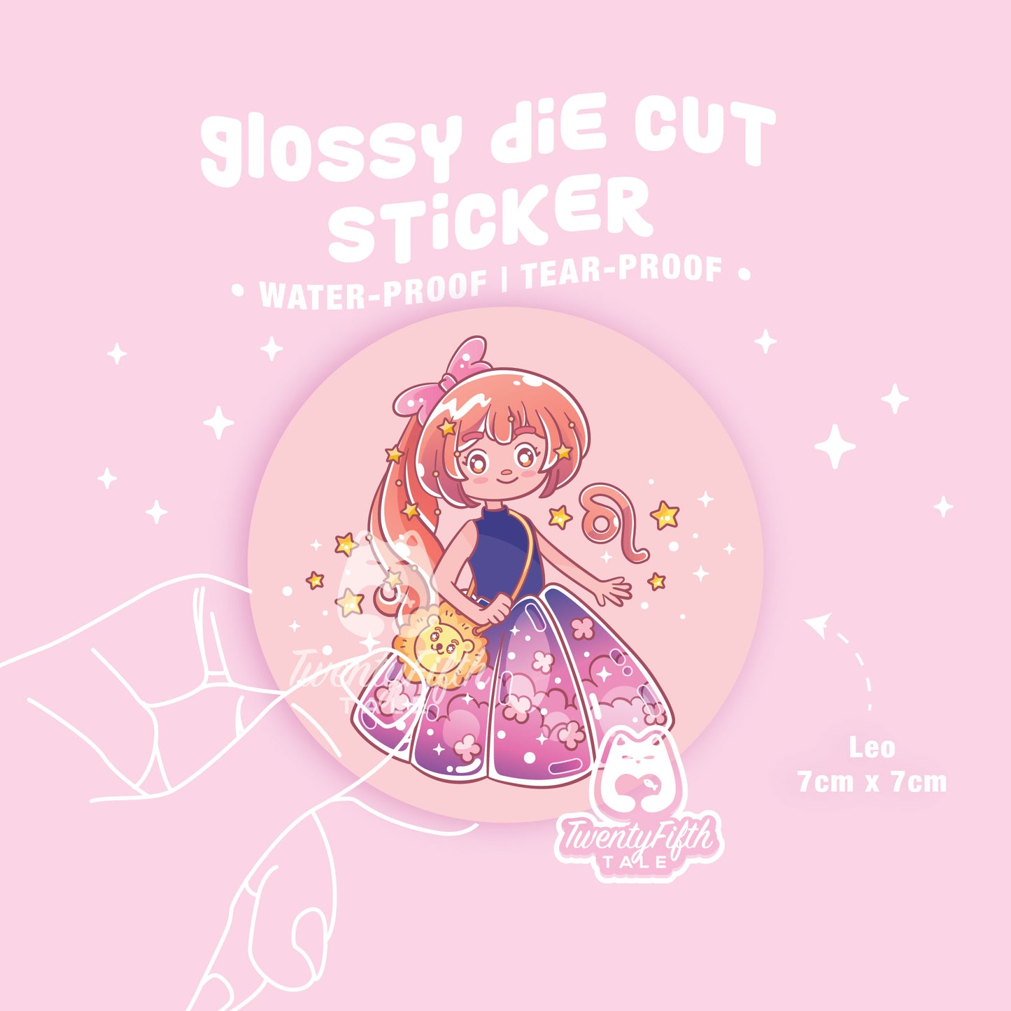 Glossy Die Cut Sticker | Horoscope Leo