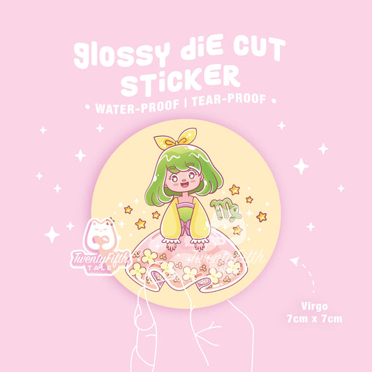 Glossy Die Cut Sticker | Horoscope Virgo