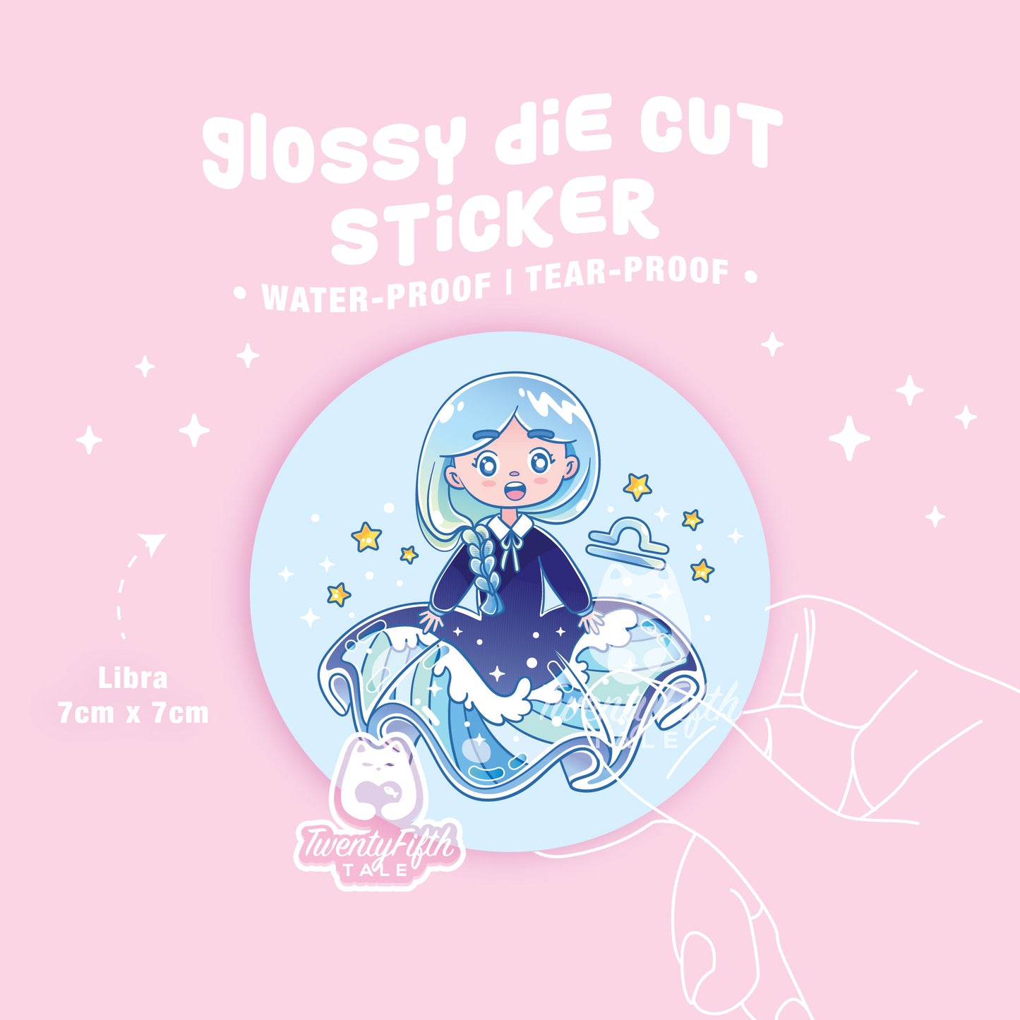Glossy Die Cut Sticker | Horoscope Libra
