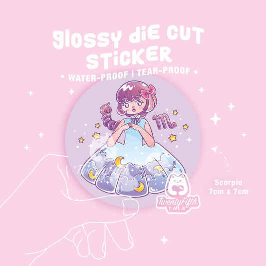 Glossy Die Cut Sticker | Horoscope Scorpio