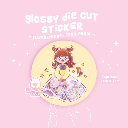 Glossy Die Cut Sticker | Horoscope Capricorn