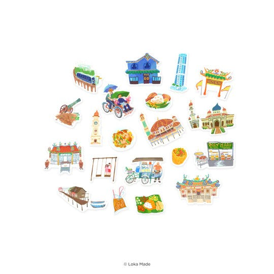 Doodle Land: Melting At Penang 1 - Deco Sticker