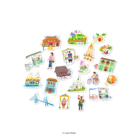 Doodle Land: Melting At Penang 2 - Deco Sticker