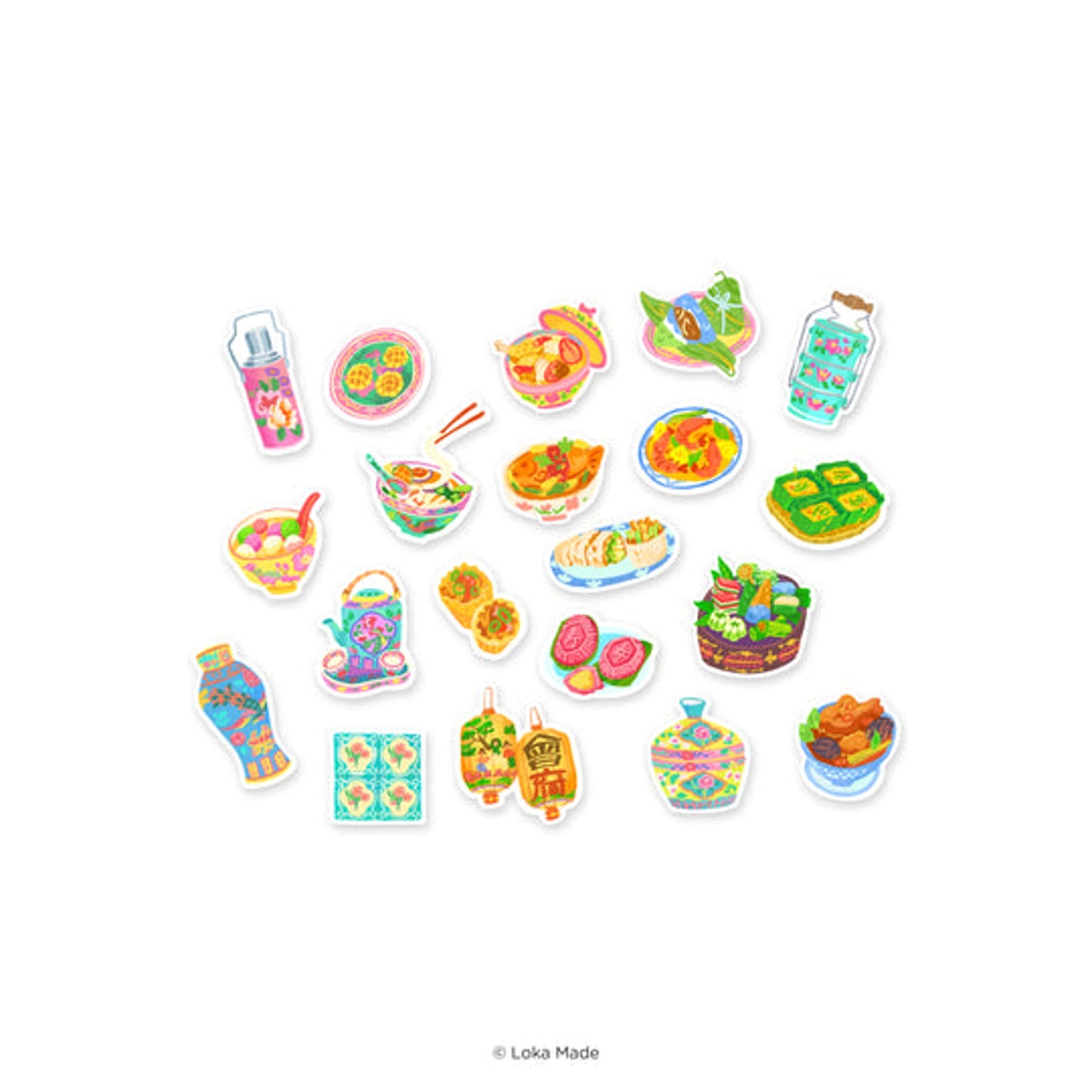 Doodle Land: Feast of Peranakan - Deco Sticker