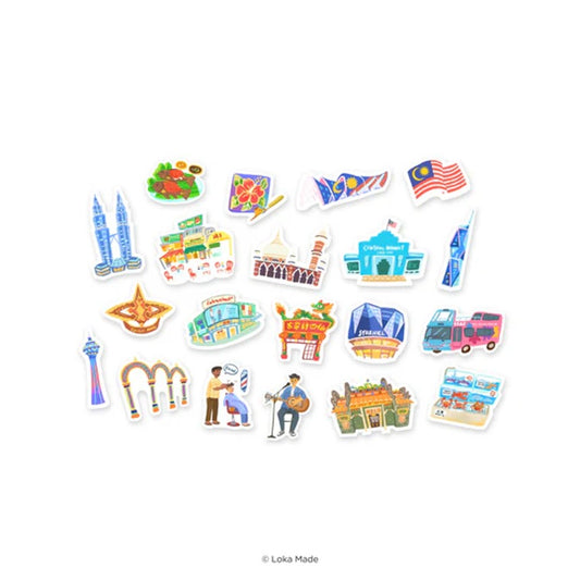 Doodle Land: Blossom Hours in Kuala Lumpur - Deco Sticker