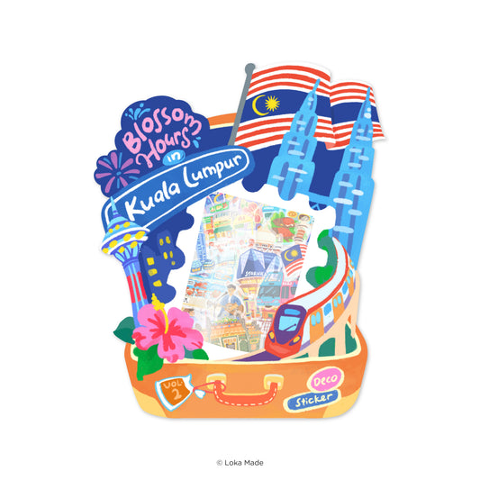 Doodle Land: Blossom Hours in Kuala Lumpur - Deco Sticker