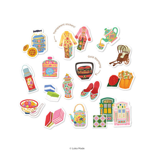 Peranakan Vibrant Legacy - Deco Sticker