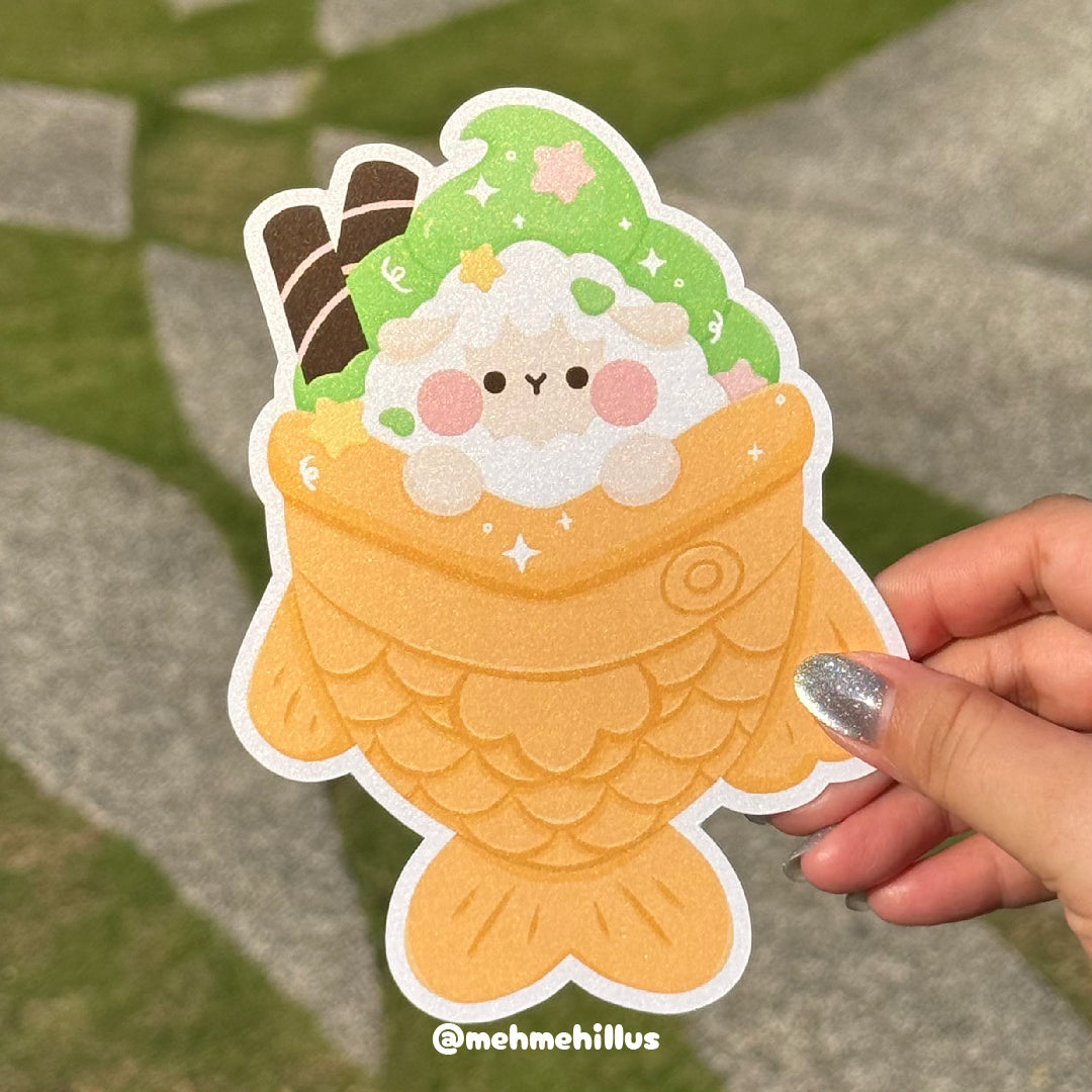 mehmeh | Die Cut Postcard - Taiyaki
