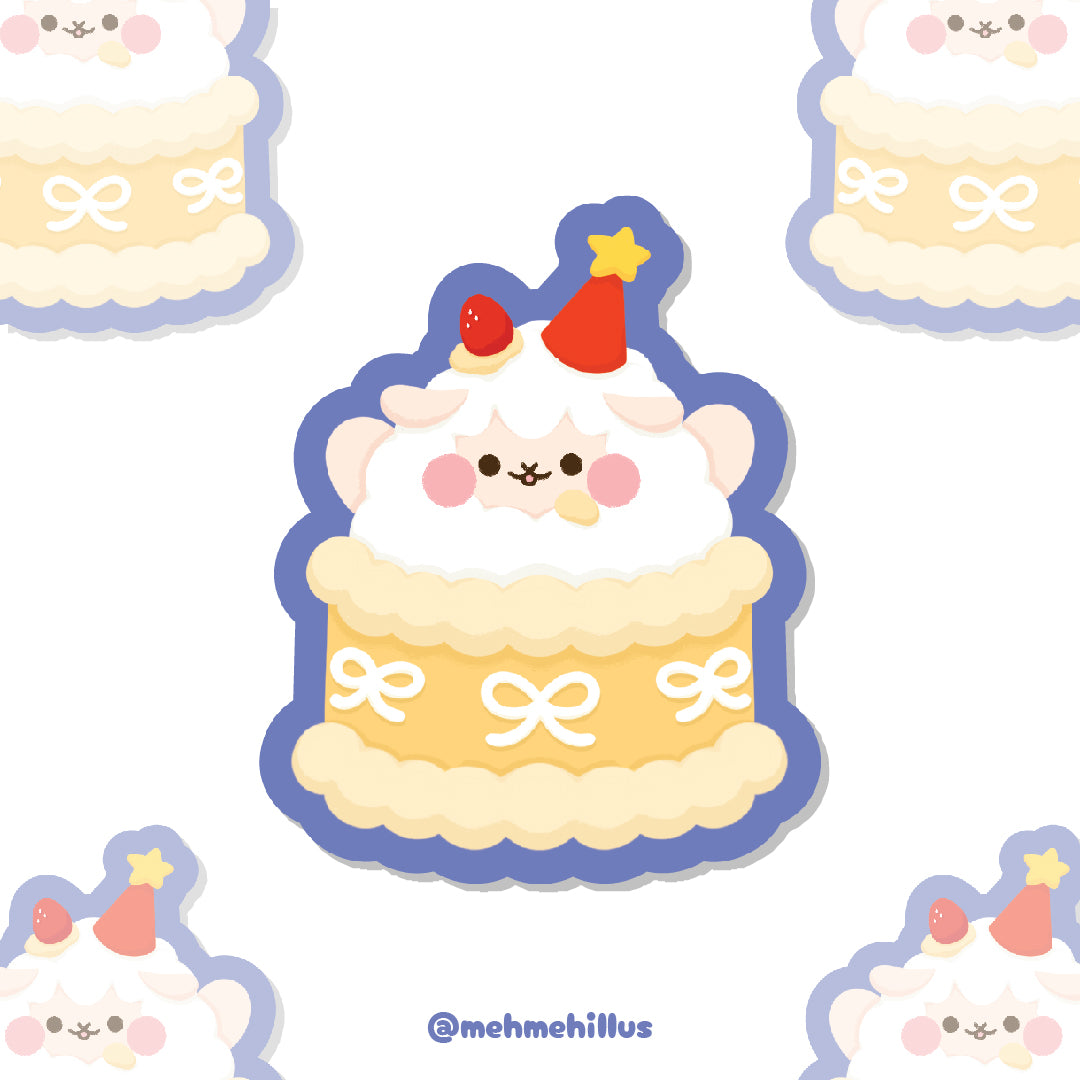 mehmeh | Die cut Sticker - Birthday Cake