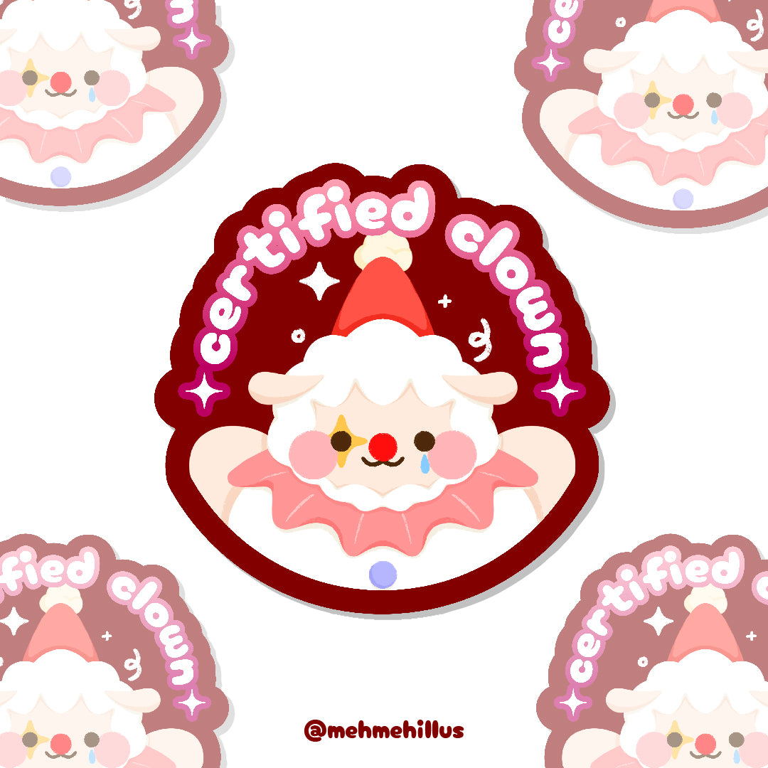 mehmeh | Die cut Sticker - Certified Clown