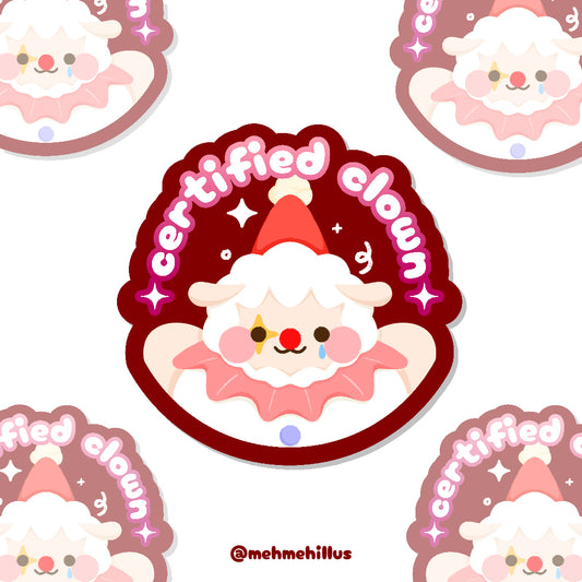 mehmeh | Die cut Sticker - Certified Clown