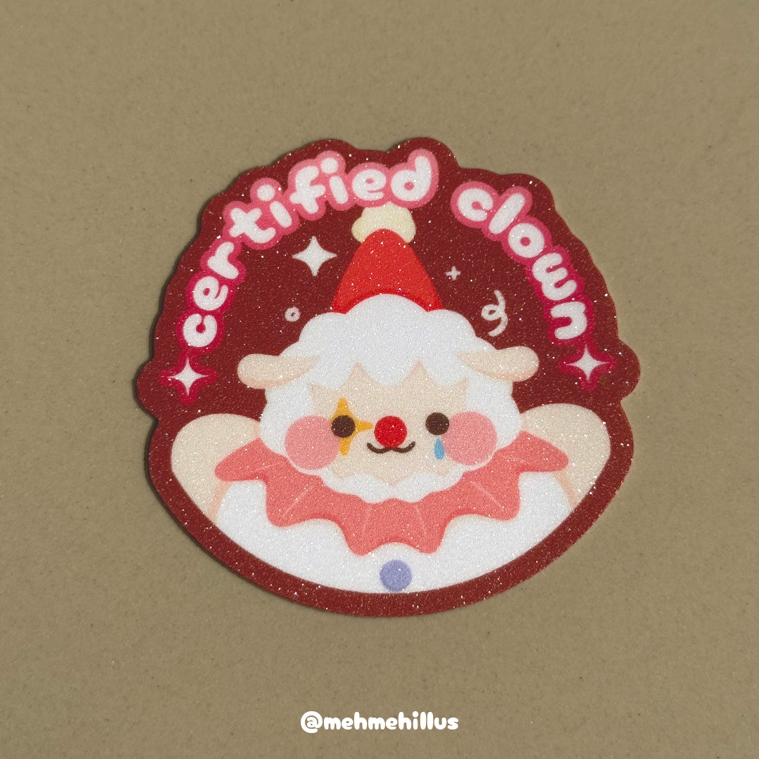 mehmeh | Die cut Sticker - Certified Clown
