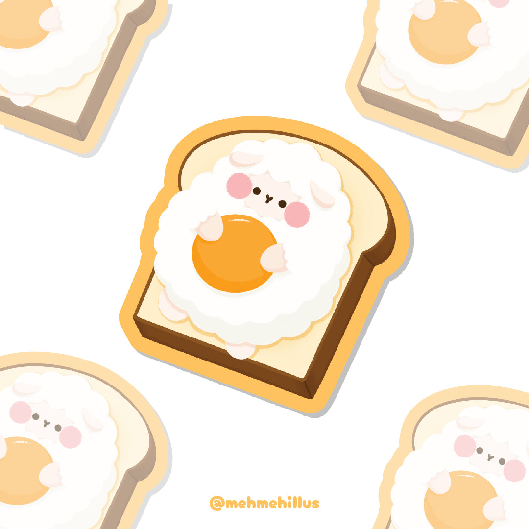 mehmeh | Die cut Sticker - Egg Toast