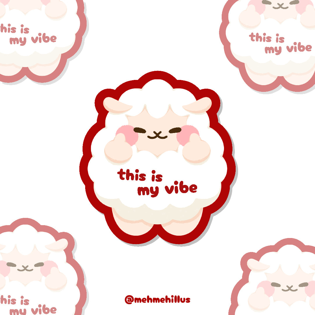 mehmeh | Die cut Sticker - My Vibe