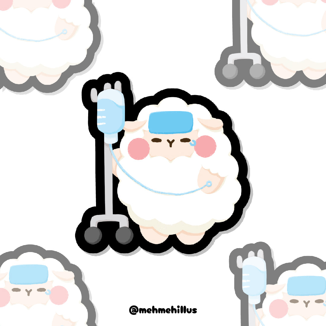 mehmeh | Die cut Sticker - Sick