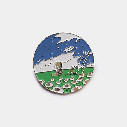 Nothingwejun | Egg FIeld Enamel Pin