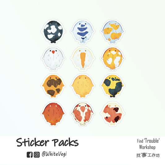 Sticker Packs by WhiteVegi - Plump Koi