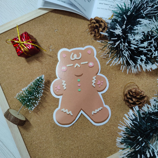 HUMBLEBEE Christmas Greeting Card - Ginger Breadcat