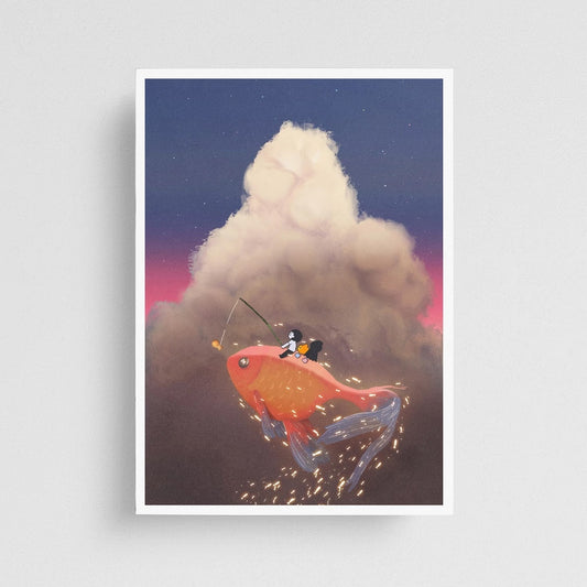 Nothingwejun | Gold Fish A6 Print