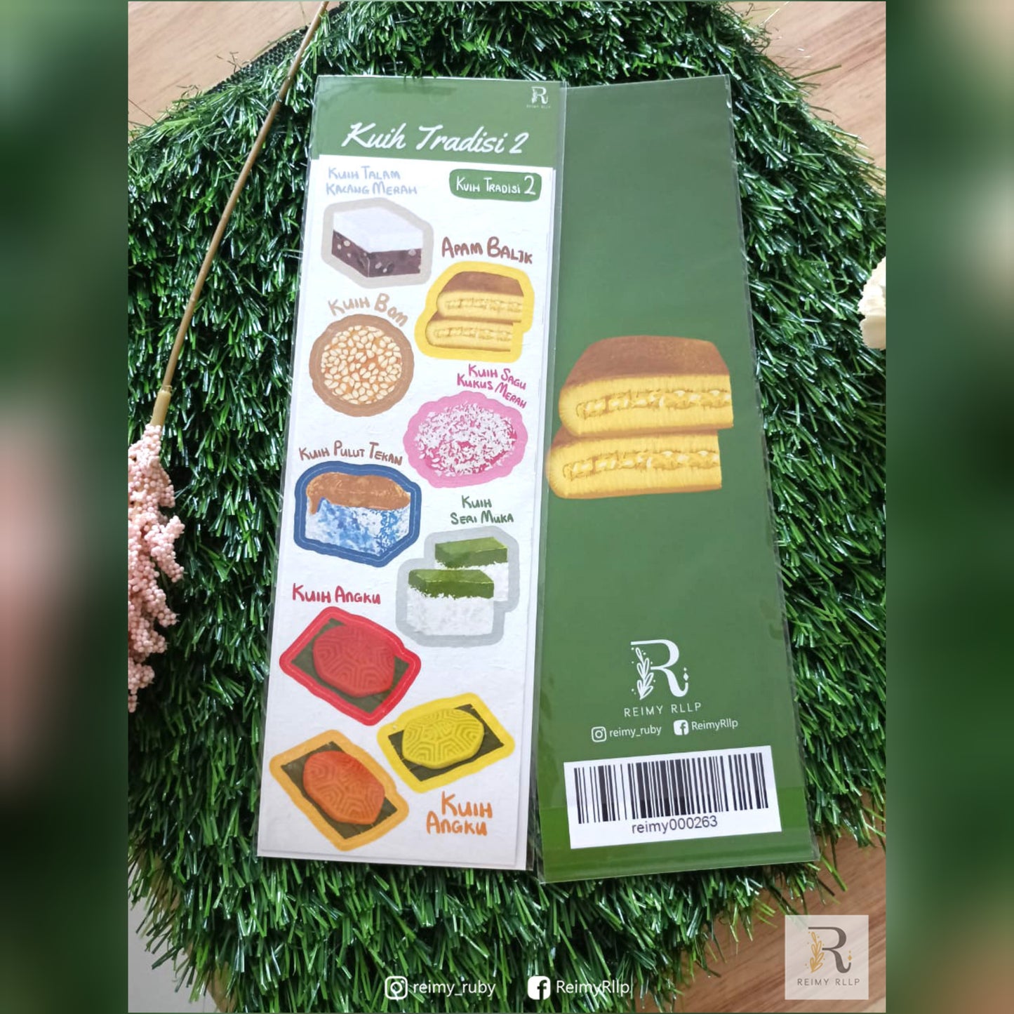 reimy RLLP - Paper Sticker Sheet - Kuih Tradisi 2