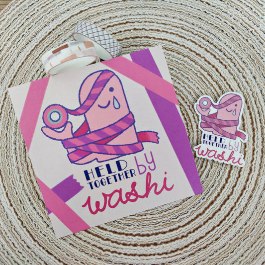 Held Together by Washi Print