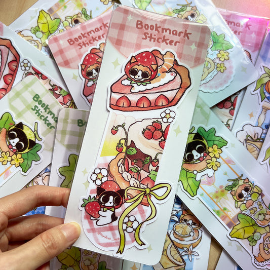 Hui Hui - Bookmark Sticker - Strawberry Party