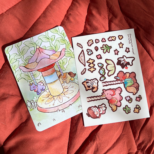 Hui Hui - DIY Sticker set - Carousel Garden