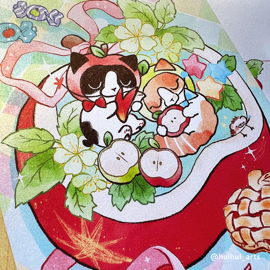 Hui Hui - Postcard - Cozy Apple