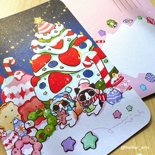 Hui Hui - Postcard - Dessert in Snow