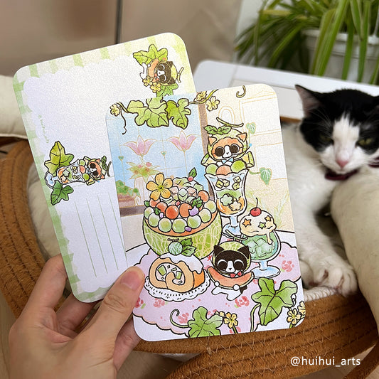 Hui Hui - Postcard - Melon Party